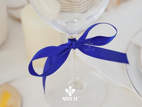 1/2 inch royal blue satin ribbon
