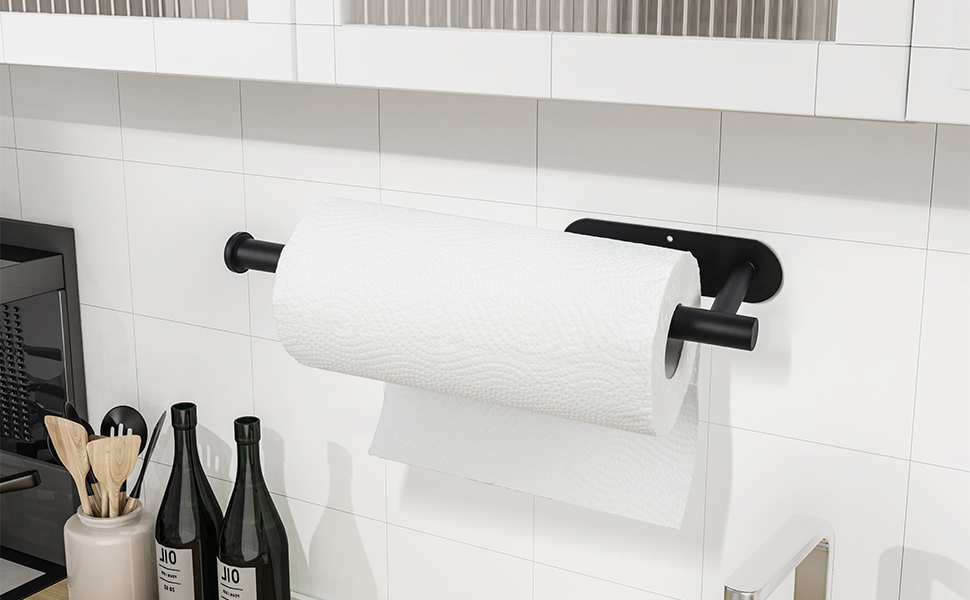 paper towel holder under cabinet