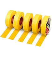 RED WOLF 5 Pack Yellow Electrical Tape 3/4 Inch x 66 Ft Industrial Grade UL/CSA Listed 7 Mil Thic...