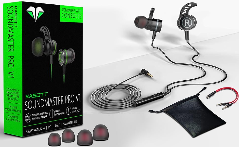 KASOTT SoundMaster Pro V1 - Gaming Earphones