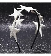 JEAIRTS Star Headband Five-pointed Hairband Glitter Star Headpiece Festival Party Costume Head Ba...