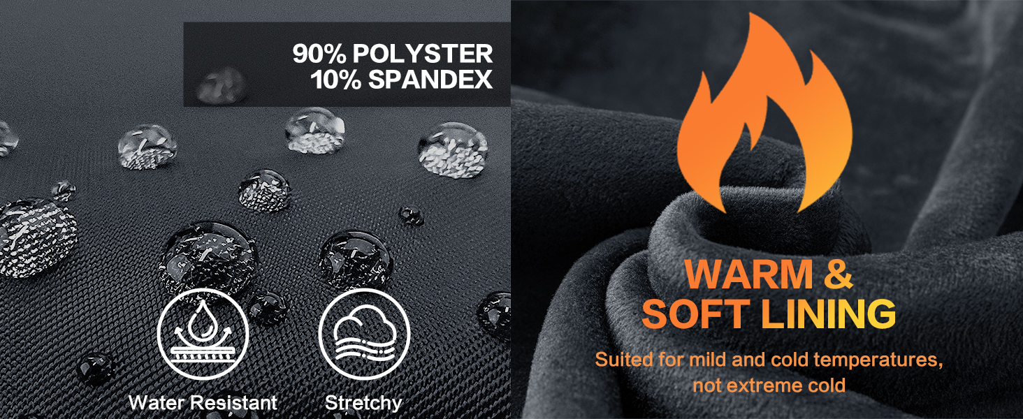 waterproof water resistant gloves warm gloves cold weather men