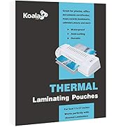 Koala Hot Thermal Laminating Pouches 5 mil 11.5x17.5 Inches for Seal 11x17 Photos 50 Sheets