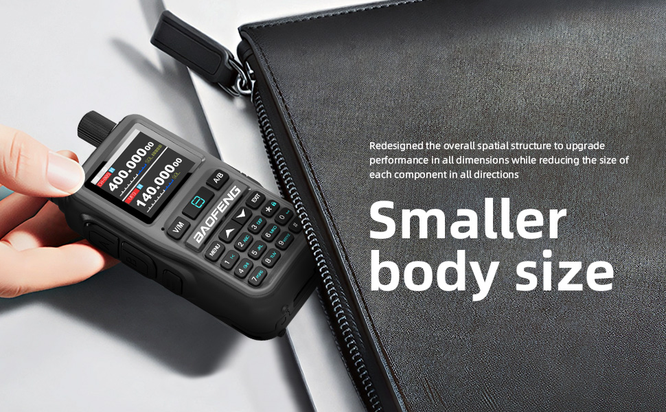 Ultra-Compact Pocket Size Two Way Radio, Lightweight Portable Intercom with HD Screen,