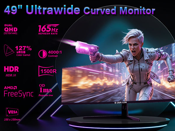 49" Ultrawide Curved Monitor