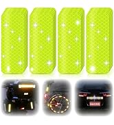 Super Reflective Stickers Made of DG3, 3.15" x 1.18" Safety Reflective Tape for Car Bike Mailbox ...