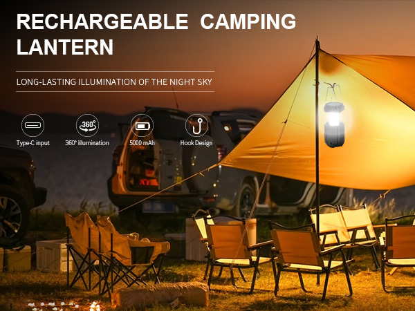 Hand Crank Solar Camping Lantern