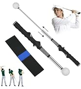 XGPGBXGT Golf Swing Trainer - 2026 Golf Gift, Retractable Golf Grip Trainer with Arm Band, Correc...