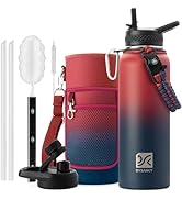 DYSANKY Insulated Water Bottle 40oz - Multiple Insulation Vacuum Sealed Thermos- Portable Sports ...