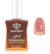 modelones Nail Strengthener and Growth Blushed Berry Nail Repair for Damaged Nails Strengthening ...