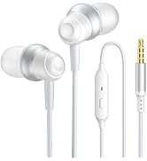 Earphones Wired, in Ear Headphones Wired with High Sensitivity Microphone, Clear Sound, Noise Iso...