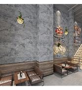 BAYYA Concrete Wallpaper Roll Peel Stick countertops Grey Textured Thick Contact Paper Vinyl Ceme...