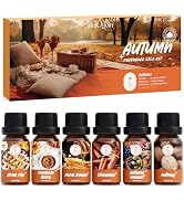 SoulOrigin Autumn Essential Oils Set, Fragrance Oil Gift Set for Oil Diffusers, Scented Oils for ...
