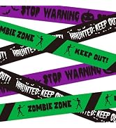 SWRT Halloween Decorations Caution Tape, 3 in x 90 ft Halloween Party Decorations Indoor Outdoor,...