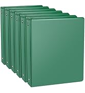 Comix 3 Ring Binder 1 inch with Clear View Cover, 1" View Binder Holds 200 Sheets of US Letter Si...