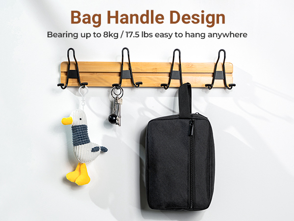 Elviros Travel Toiletry Bag Handle Design