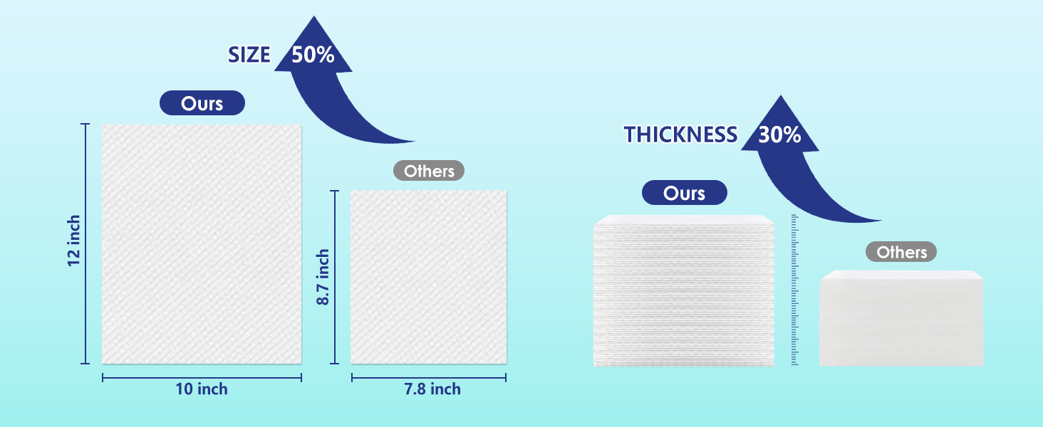 disposable face towels XL Facial towelettes paper tissue cleansing cloth wipes for makeup skincare