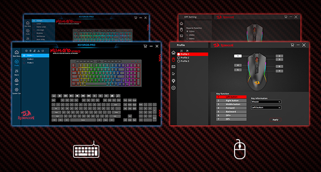 Redragon S142 keyboard mouse software for PC gaming simplifies macro customization