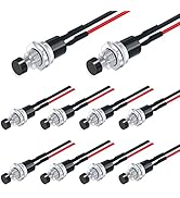 Twidec/10Pcs 1A 250V AC 2 Pins SPST Black Normal Open Mini Momentary Push Button Switch with Pre-...