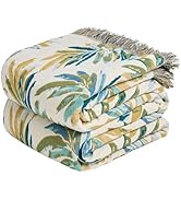 Wzvzss Boho Throw Blanket - 100% Cotton Throw Blankets for Bed Couch, 50"x60" Soft Muslin Lightwe...