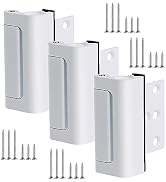 AWDIA Home Security Door Lock, Childproof Door Reinforcement Lock for Inward Swinging Door, Door ...