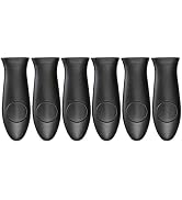 Silicone Hot Handler Holder Reusable Diswasher 6 Pcs Heat Resistant Pot Handle Sleeve Non-Slip Po...