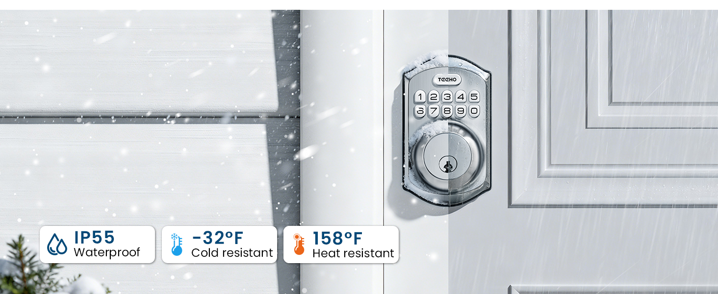 IP55 waterproof, it resists -32°F cold and 158°F heat, performing reliably in all weather condition