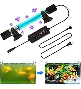 JAHEA UV Sterilizer for Aquarium,13 W & 11 W Fish Tank Clean Light with Timer,Aquarium Green Kill...