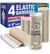 Premium Elastic Bandage Wrap Self-Closing Strong Compression