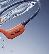Rhyfell Swimming Headphones, IP68 Waterproof Bone Conduction Headphones, MP3 Mode 32GB Memory, 10...