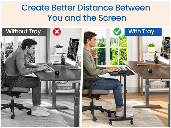 under desk keyboard and mouse stand
