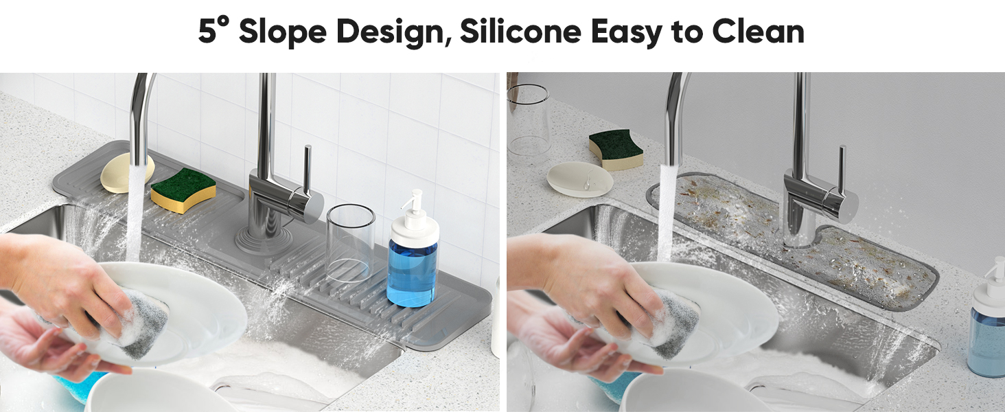 splash guard for kitchen sink area