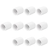 HayEastdor 10PCS 3/4 Inch PVC Pipe Coupling Adapter Pipe Fittings Socket x Socket Connectors for ...