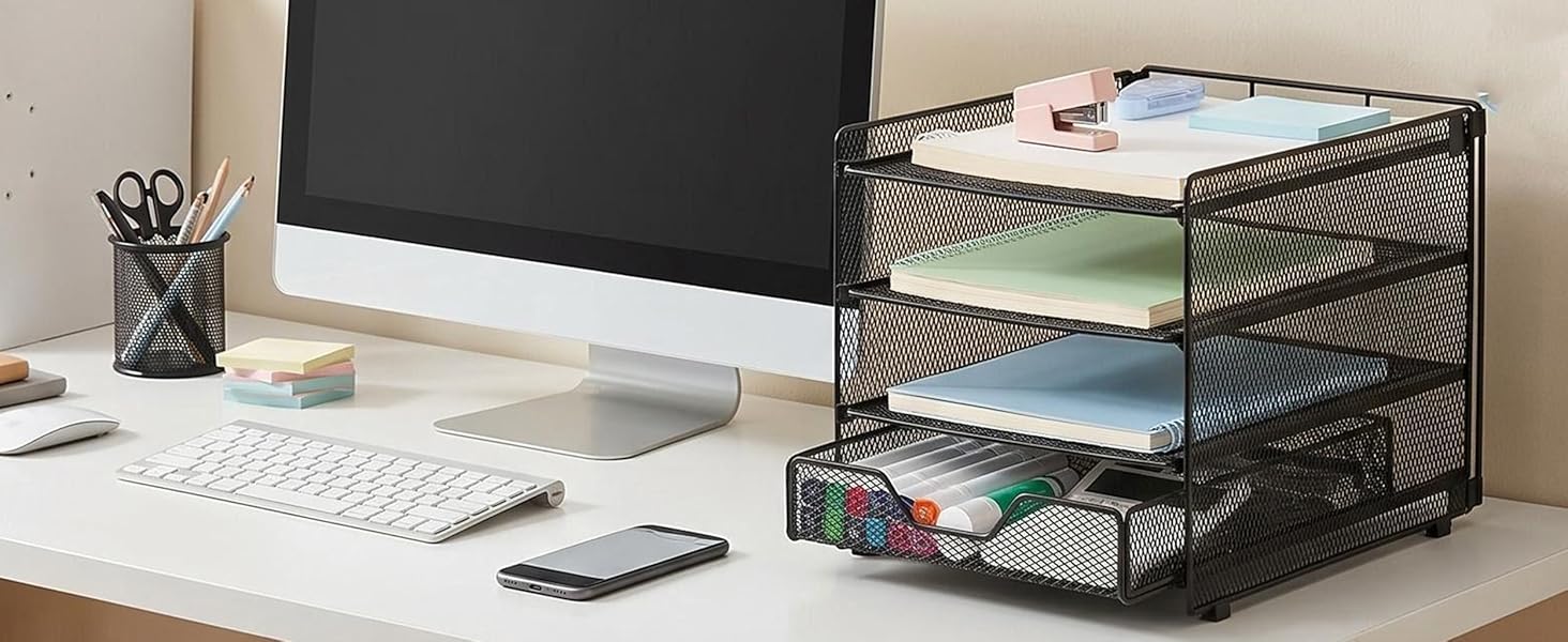 desk organizer and accessories