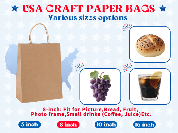 brown paper bags with handles