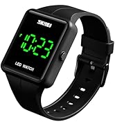 Gosasa Large Face LED Digital Watch Date Time 3Bar Waterproof Wristwatch Men Women Sports Watches