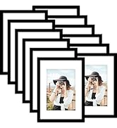 Picrit A3 Picture Frame Set of 12, Display 8x11.5 with Mat or 11.7x16.5 Without Mat, Photo Frames...