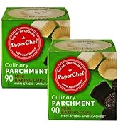 PaperChef - Mini Parchment Baking Cups - Easy Release, Non-Stick Paper - 90 count - 2 Pack