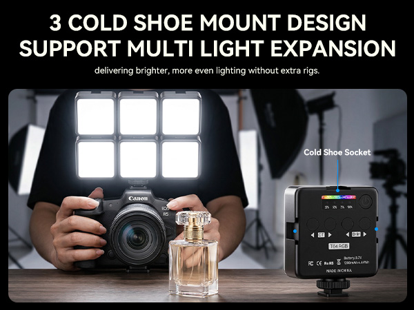 3 cold shoe mount design