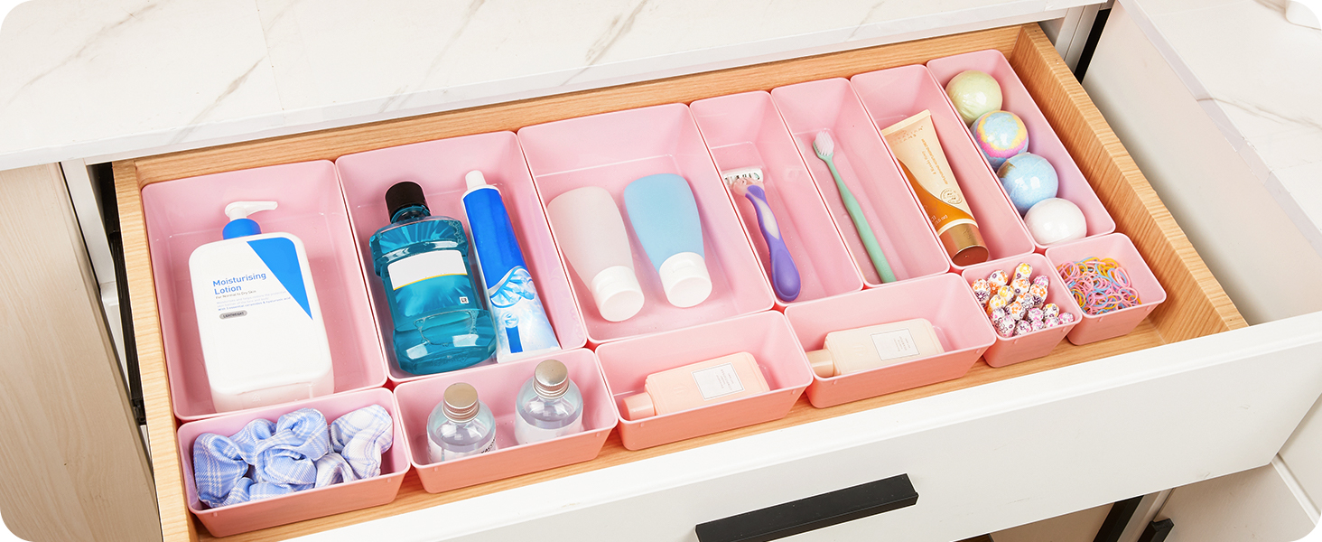 bathroom drawer organizer