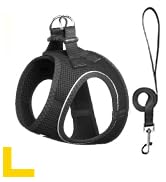 Fida Comfy Dog Harness with Leash, Soft Puppy Vest Escape Proof, Breathable Lightweight Soft Mesh...