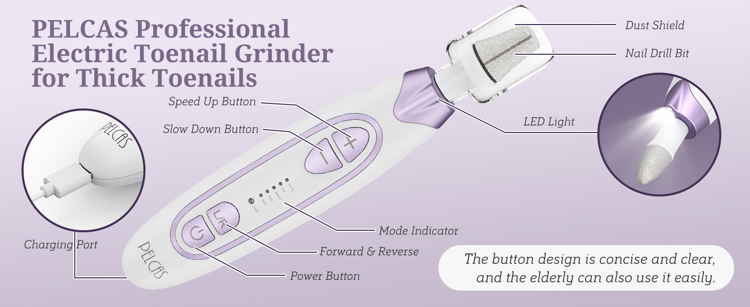 toenail grinder for thick toenails