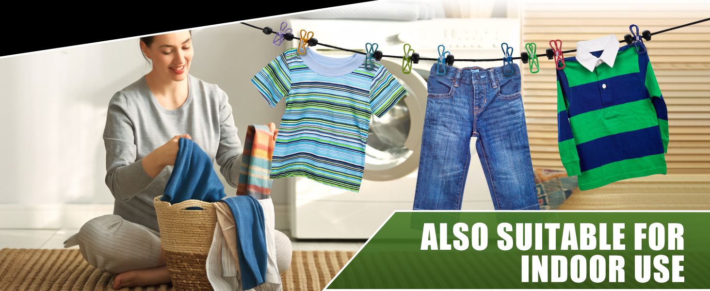 They can be used as indoor clotheslines, ideal for hotels, student dormitories, and balconies.