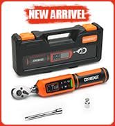 coobeast Digital Torque Wrench, 3/8 Drive Electronic Torque Wrench with Preset Value(0.66-44.29 F...