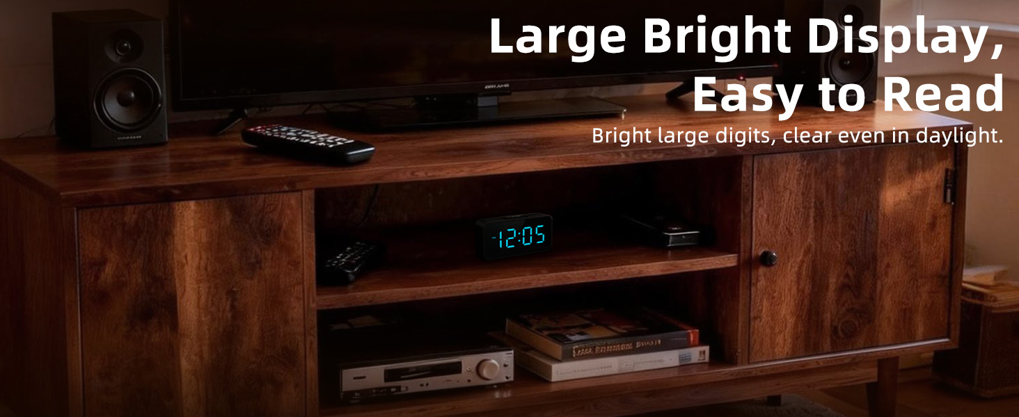 battery power alarm clock