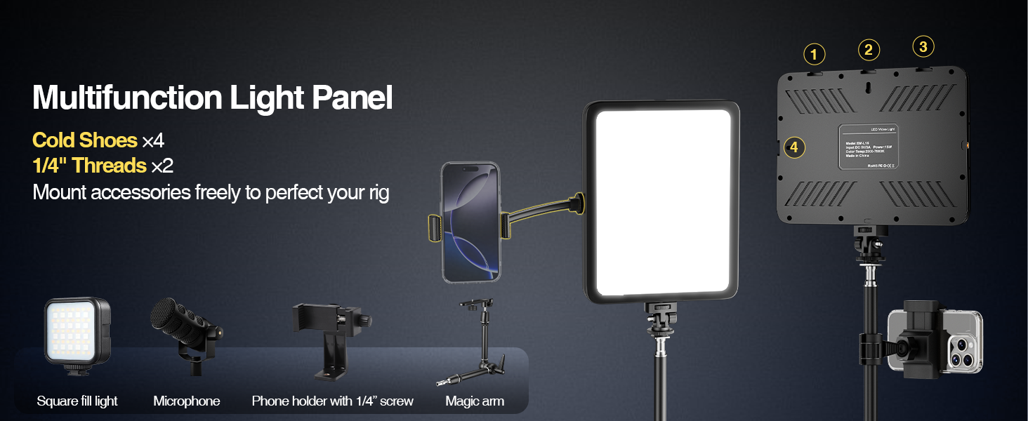 led ring light with stand