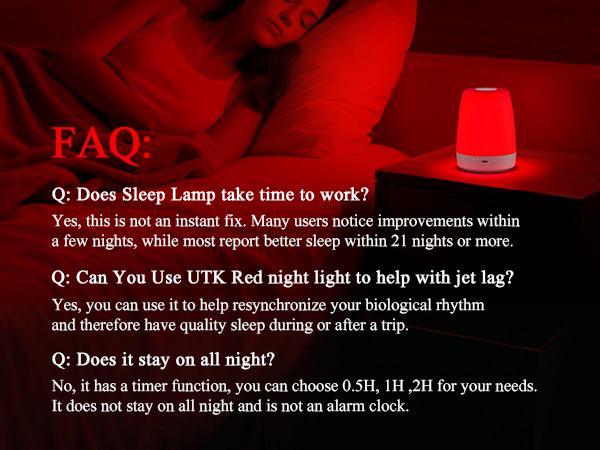 red light night light baby
