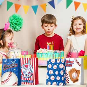 baseball party candy bags