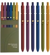 YOXMJDB Gel Pens, 6 Pcs 0.5mm Fine Point Smooth Writing Pens Cute Pen, High-End Series Black Ink ...