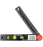 NORTOOLS Digital Angle Finder Protractor-7inch 0-360 °LCD Digital Protractor Ruler, ±0.5° Accurac...
